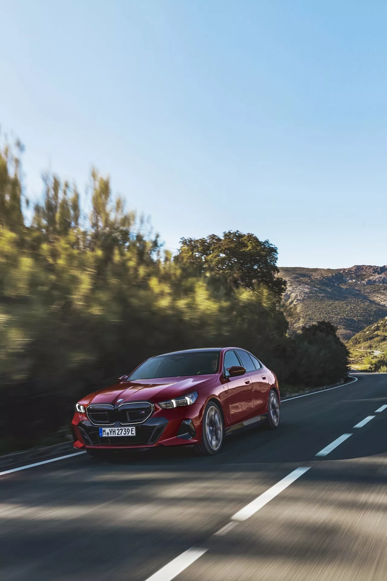 2023 BMW 5 Series G60-G61 model in sleek silver color showcasing advanced design and technology features
